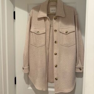 aritzia wilfred free shirt jacket